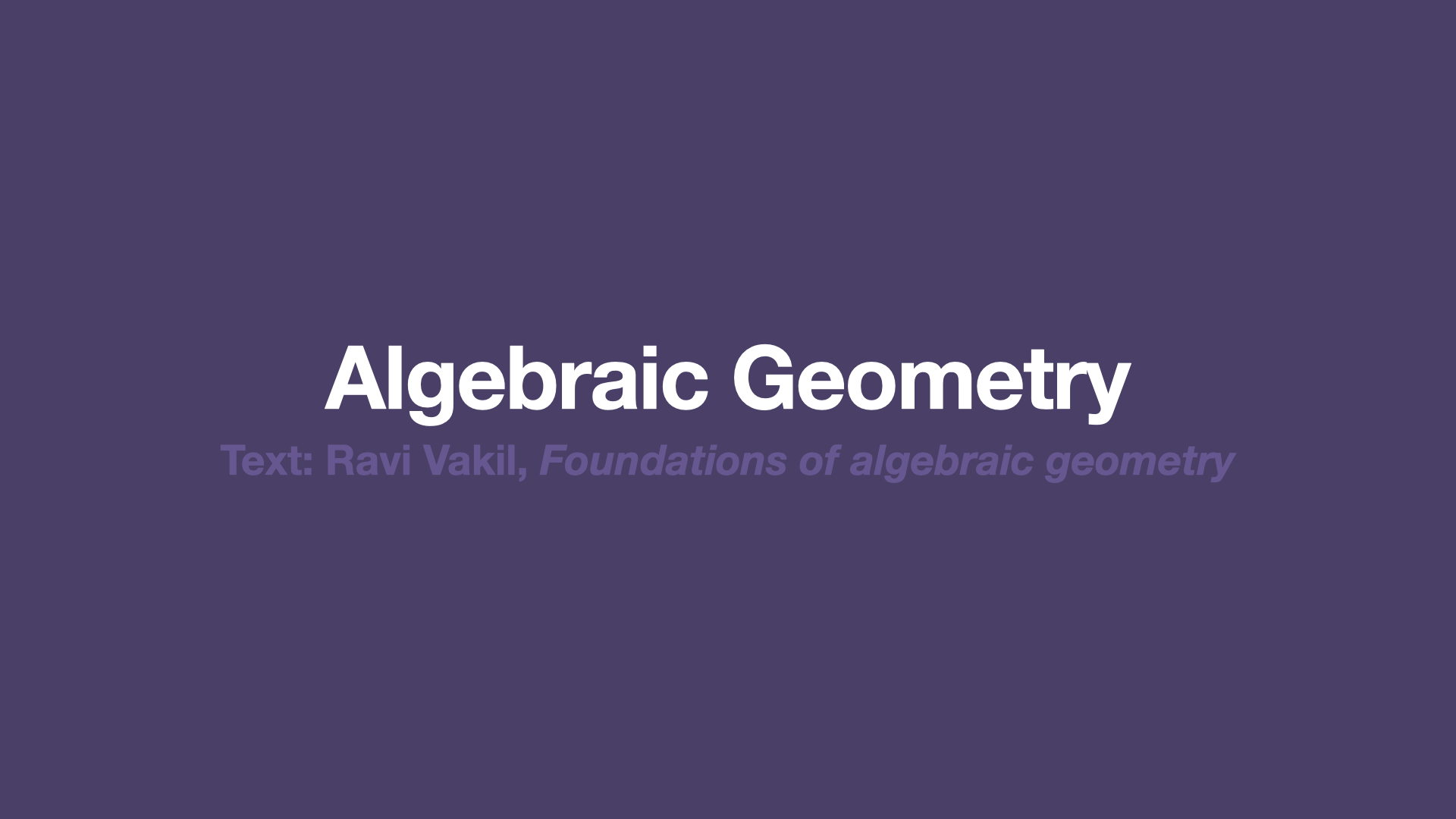 algebraic_geometry