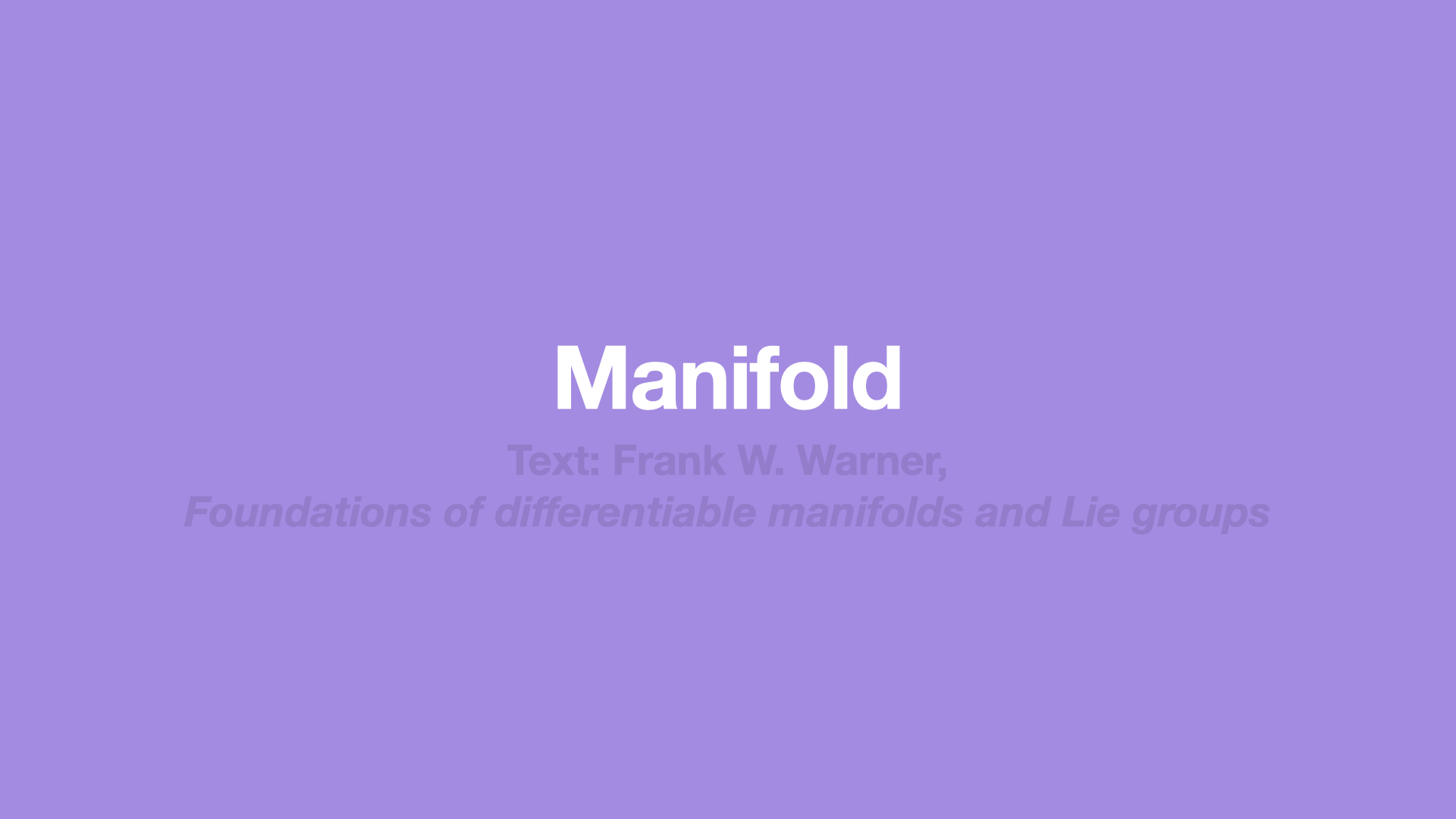 manifold