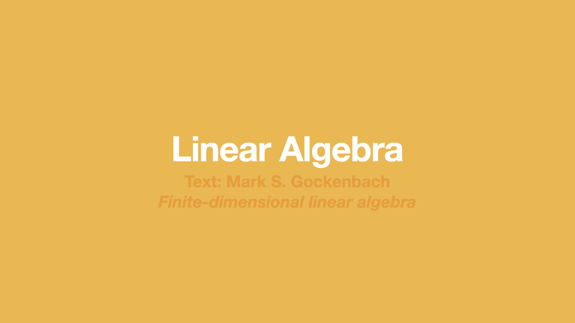 linear_algebra