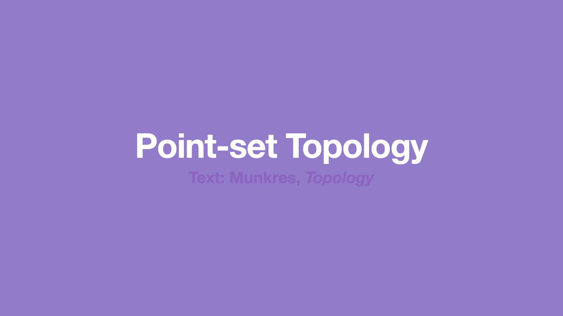 topology